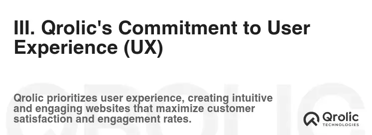 III. Qrolic's Commitment to User Experience (UX)