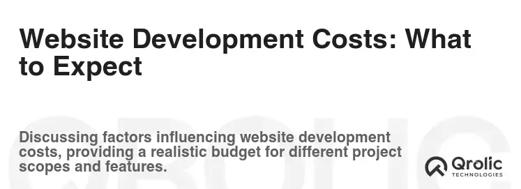 Website Development Costs: What to Expect