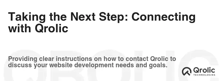 Taking the Next Step: Connecting with Qrolic