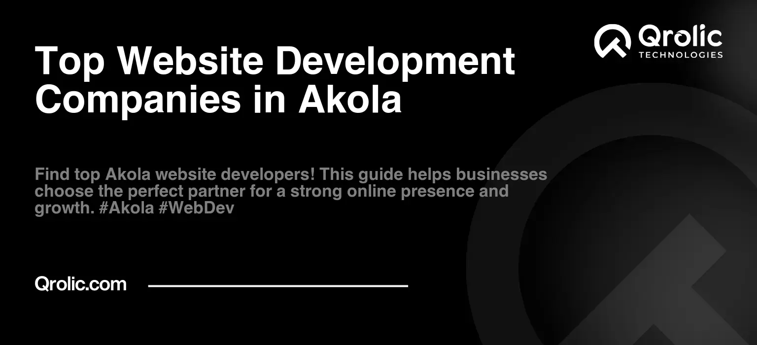 Top Website Development Companies in Akola