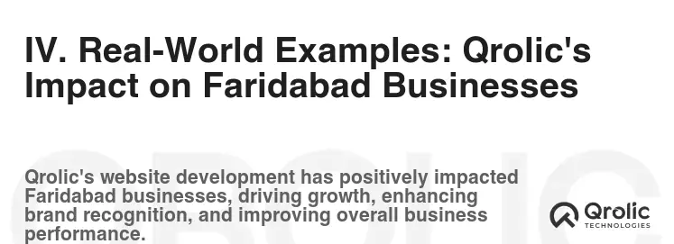 IV. Real-World Examples: Qrolic's Impact on Faridabad Businesses
