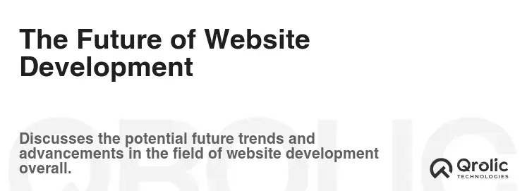 The Future of Website Development