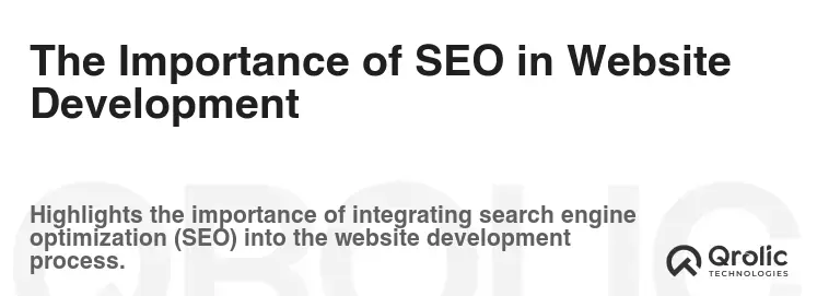 The Importance of SEO in Website Development