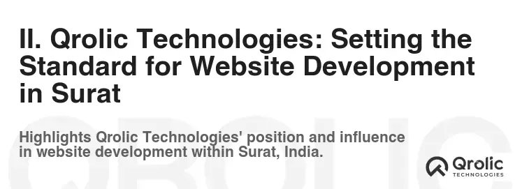 II. Qrolic Technologies: Setting the Standard for Website Development in Surat
