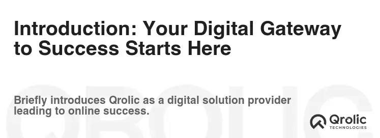 Introduction: Your Digital Gateway to Success Starts Here