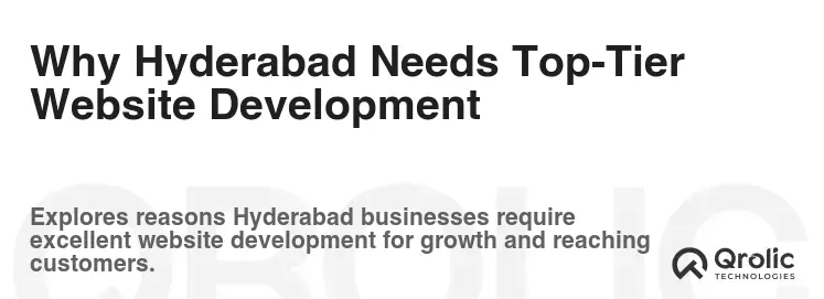 Why Hyderabad Needs Top-Tier Website Development