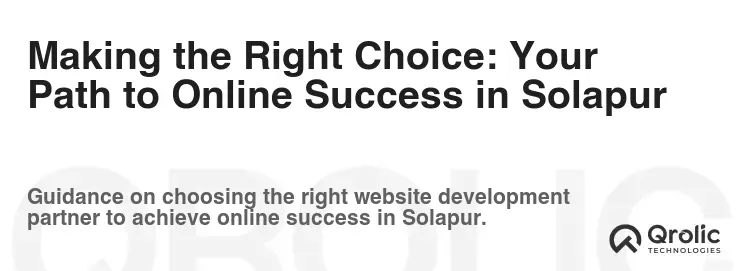Making the Right Choice: Your Path to Online Success in Solapur Making the Right Choice: Your Path to Online Success in Solapur
