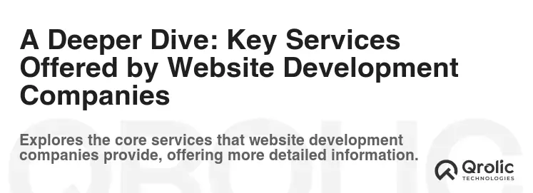 A Deeper Dive: Key Services Offered by Website Development Companies