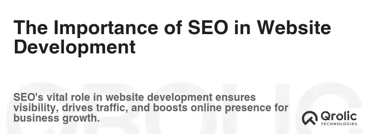 The Importance of SEO in Website Development