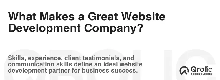 What Makes a Great Website Development Company?