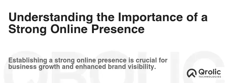 Understanding the Importance of a Strong Online Presence Understanding the Importance of a Strong Online Presence