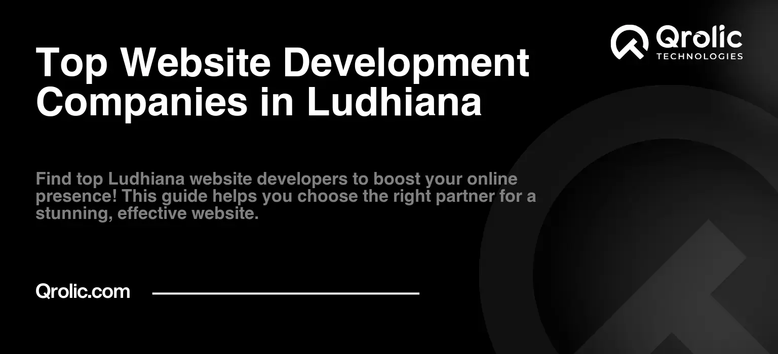Top Website Development Companies in Ludhiana