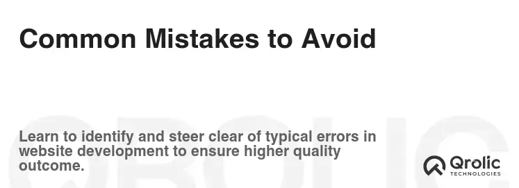 Common Mistakes to Avoid