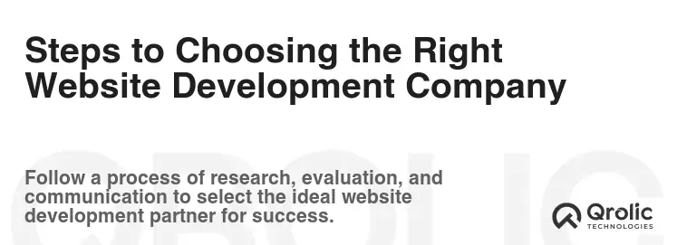 Steps to Choosing the Right Website Development Company