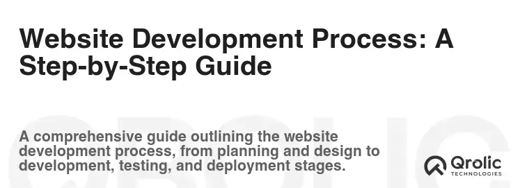 Website Development Process: A Step-by-Step Guide