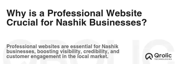 Why is a Professional Website Crucial for Nashik Businesses?