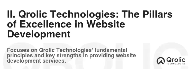 II. Qrolic Technologies: The Pillars of Excellence in Website Development