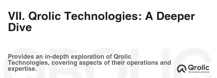 VII. Qrolic Technologies: A Deeper Dive