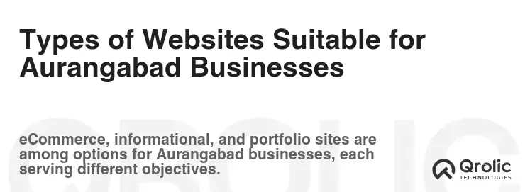 Types of Websites Suitable for Aurangabad Businesses