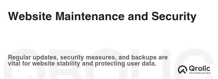 Website Maintenance and Security