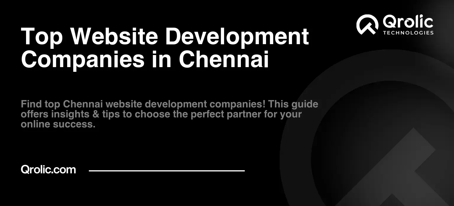Top Website Development Companies in Chennai