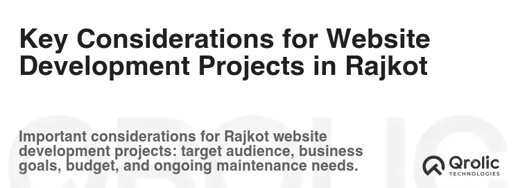Key Considerations for Website Development Projects in Rajkot Key Considerations for Website Development Projects in Rajkot