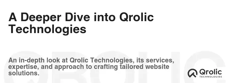 A Deeper Dive into Qrolic Technologies