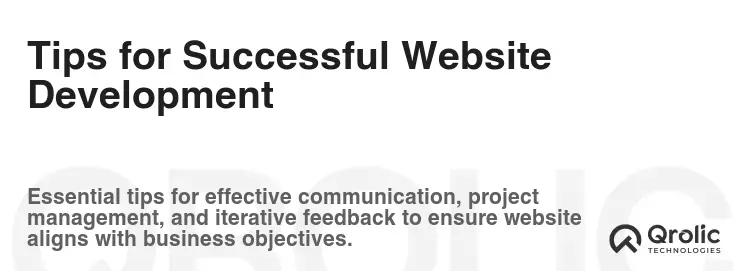 Tips for Successful Website Development