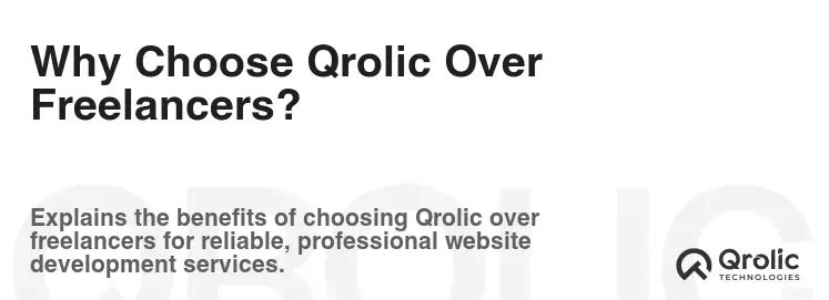Why Choose Qrolic Over Freelancers?