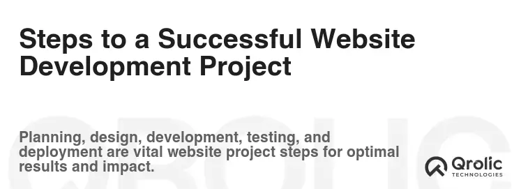 Steps to a Successful Website Development Project