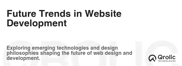 Future Trends in Website Development