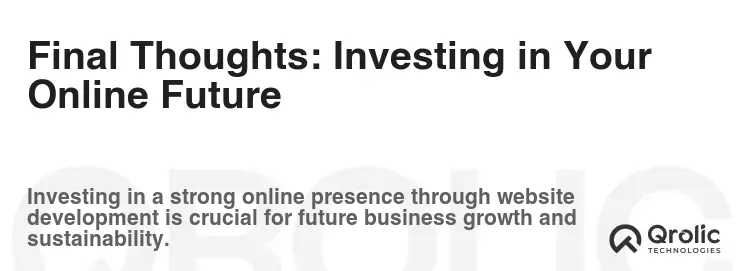 Final Thoughts: Investing in Your Online Future