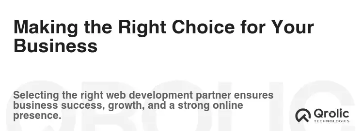 Making the Right Choice for Your Business