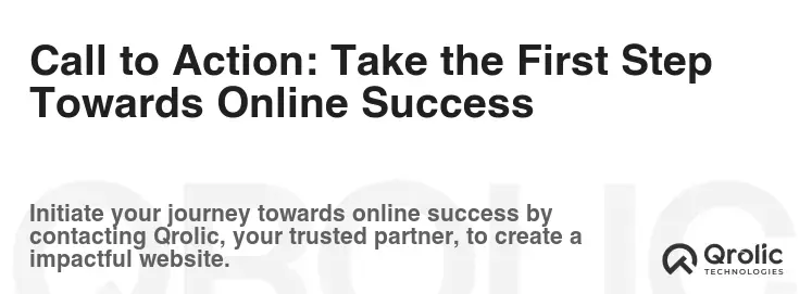 Call to Action: Take the First Step Towards Online Success