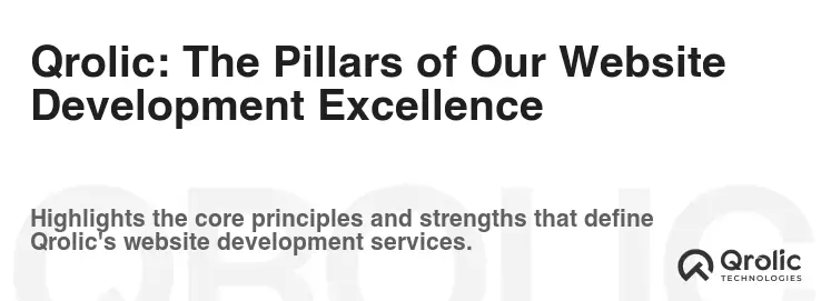 Qrolic: The Pillars of Our Website Development Excellence