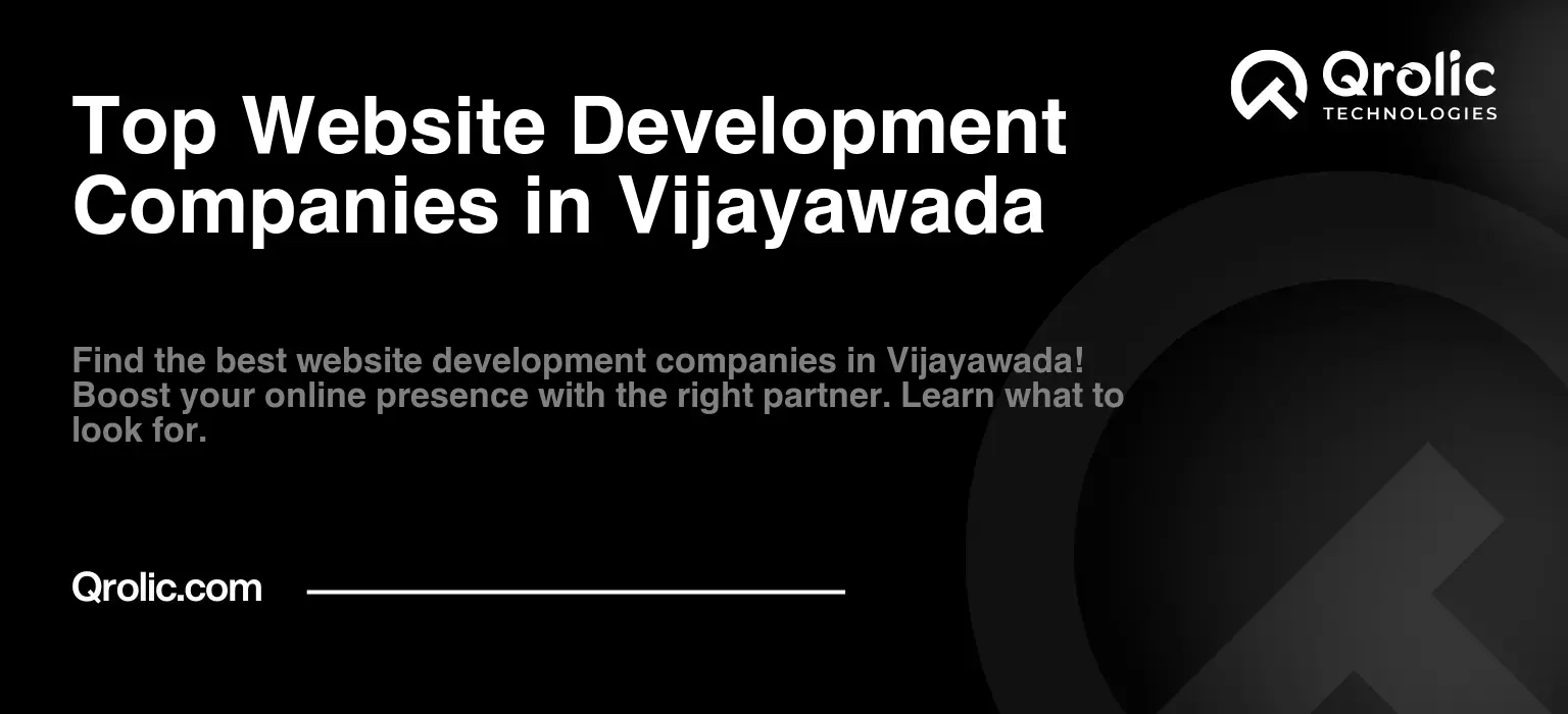 Top Website Development Companies in Vijayawada