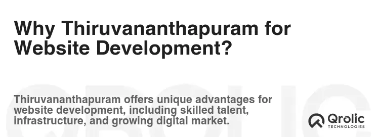 Why Thiruvananthapuram for Website Development?