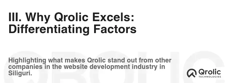 III. Why Qrolic Excels: Differentiating Factors