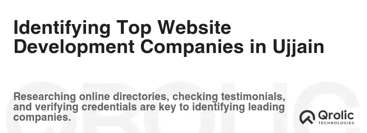 Identifying Top Website Development Companies in Ujjain