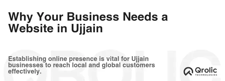 Why Your Business Needs a Website in Ujjain