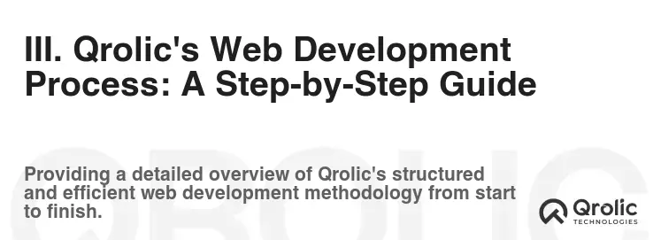 III. Qrolic's Web Development Process: A Step-by-Step Guide