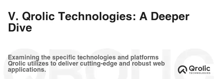 V. Qrolic Technologies: A Deeper Dive
