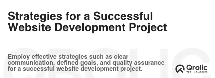 Strategies for a Successful Website Development Project