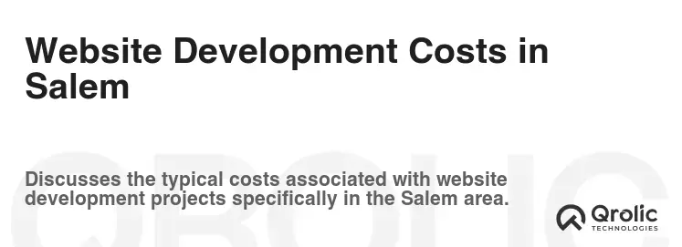 Website Development Costs in Salem