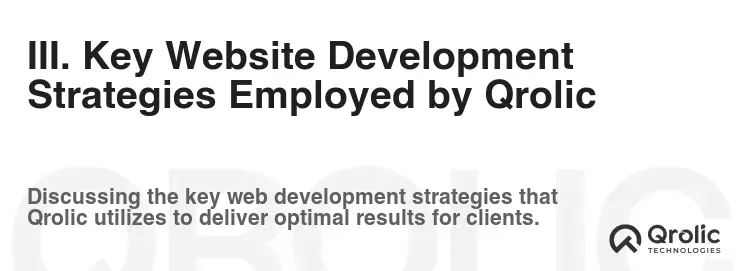 III. Key Website Development Strategies Employed by Qrolic
