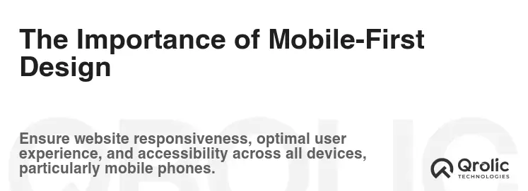The Importance of Mobile-First Design
