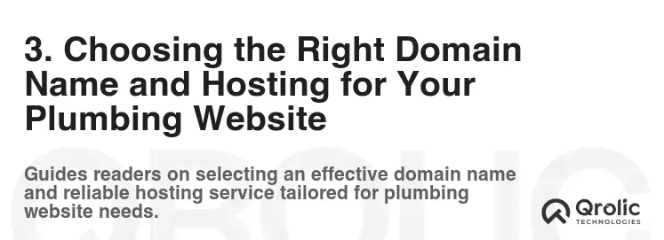 3. Choosing the Right Domain Name and Hosting for Your Plumbing Website