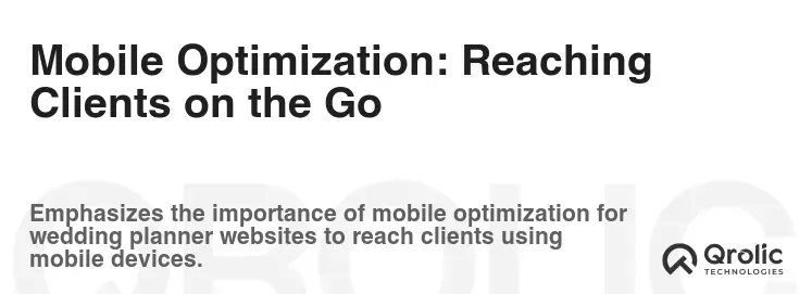 Mobile Optimization: Reaching Clients on the Go