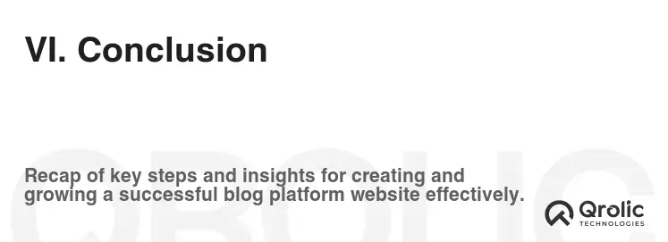 VI. Conclusion VI. Conclusion