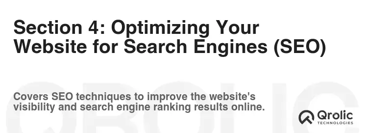 Section 4: Optimizing Your Website for Search Engines (SEO)